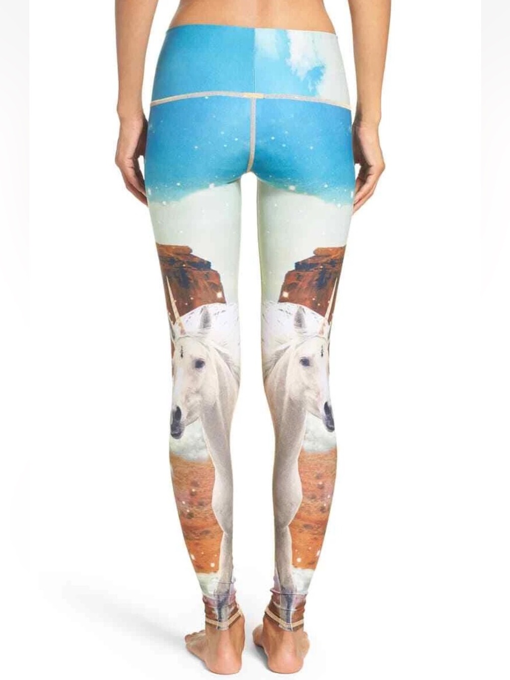 Teeki Unicorn Wrangler Hot Pants Yoga Leggings size S